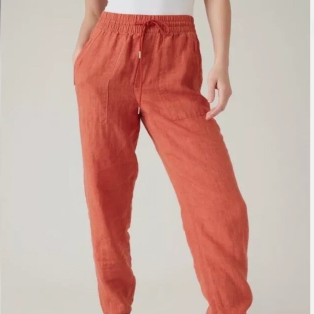 Athleta Retreat Linen Joggers - Size 8